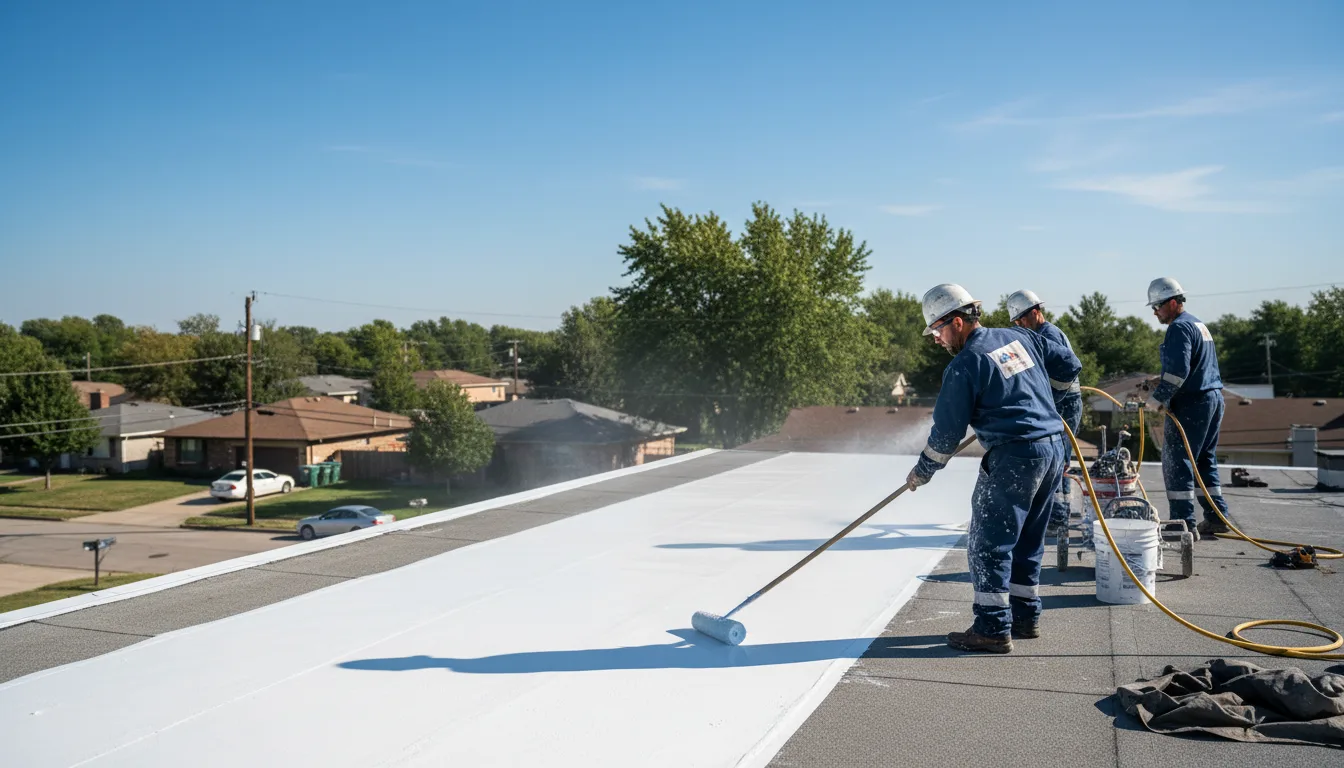 Commercial roof coating in Hayesville, IA near me